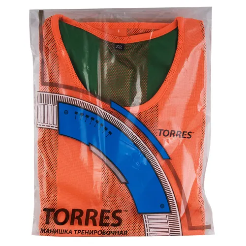 Манишка детская TORRES двухсторонняя, TR11949O/G, р.Jr, тренировочная, полиэстер, оранж-зелен за 1&nbsp;026.80 ₽ в Нижнем Тагиле