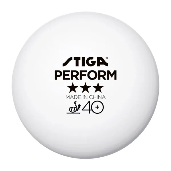Мяч для наст. тенниса Stiga Perform 3***, 40+, 1113-2110-06, пластик, ITTF Appr., уп.6 шт, бел за 2&nbsp;121.60 ₽ в Нижнем Тагиле