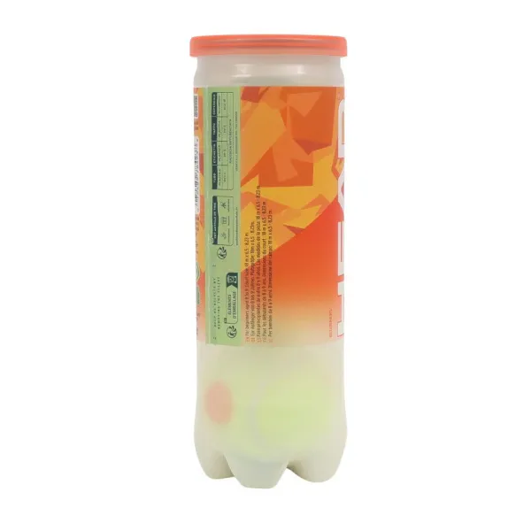Мяч теннисный детский HEAD Stage 2 Orange, 578423,уп.3 шт, фетр,нат.резина,желто-оранжевый за 836.40 ₽ в Нижнем Тагиле