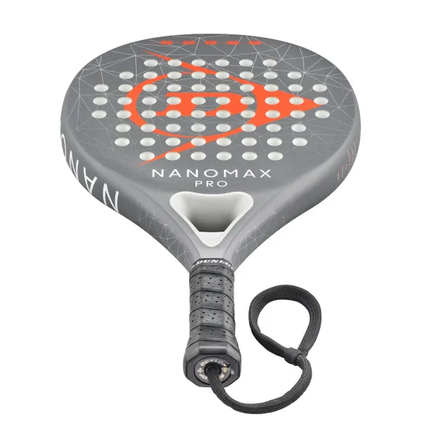 Ракетка для падела Dunlop Nanomax Pro, 10370739, для профессионалов, карбон,серо-оранжевый за 17&nbsp;248.20 ₽ в Нижнем Тагиле