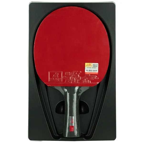 Ракетка для н/т DOUBLE FISH Black Carbon King Racket 3***, для професс.,ITTF Appr.,накл.2,1,мм за 4&nbsp;346.90 ₽ в Нижнем Тагиле