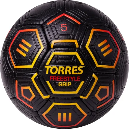 Мяч футб. TORRES Freestyle Grip, F323765, р.5, 32 панели. PU, ручная сшивка, черно-желт-красн за 2&nbsp;070.60 ₽ купить в Нижнем Тагиле