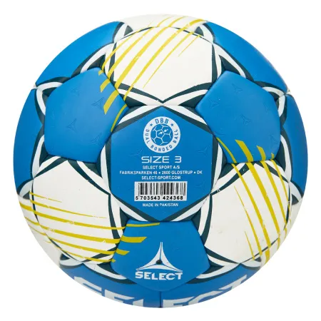 Мяч ганд. SELECT HB FORCE DB V25, 1622858205, Senior (р.3), EHF Appr,ПУ, гибр.сш., сине-белый за 8&nbsp;438.80 ₽ купить в Нижнем Тагиле