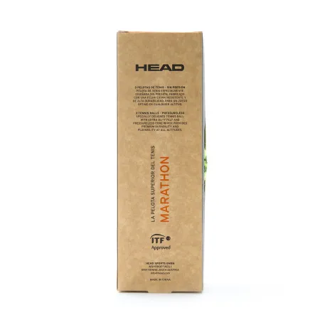 Мяч теннисный HEAD Marathon 3B, 578183, крафт. упак.3шт, без давления, фетр, нат.резина,желтый за 1&nbsp;055.70 ₽ купить в Нижнем Тагиле