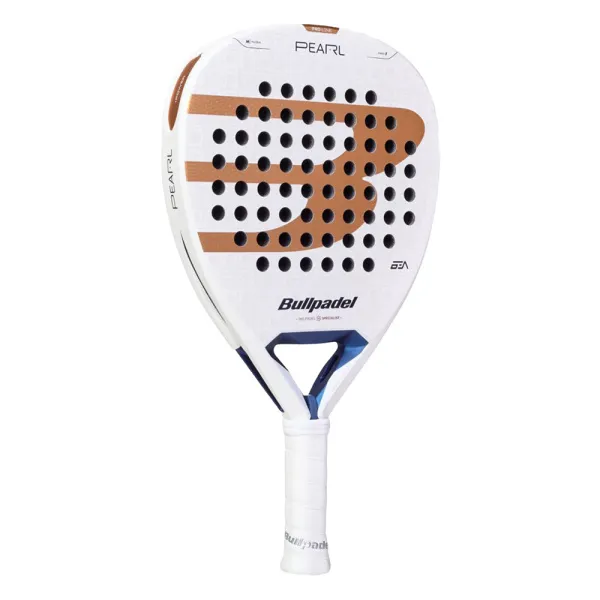 Ракетка для падела BULLPADEL Pearl 27, 497249, для проф-в, стекловолокно,карбон, бело-золотистый за 44&nbsp;319 ₽ в Нижнем Тагиле