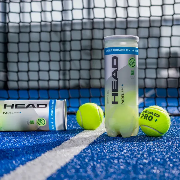 Мяч для падела HEAD Padel Pro+, 540203, уп.3 шт, FIP Approved, войлок,нат.резина,желтый за 933.30 ₽ в Нижнем Тагиле