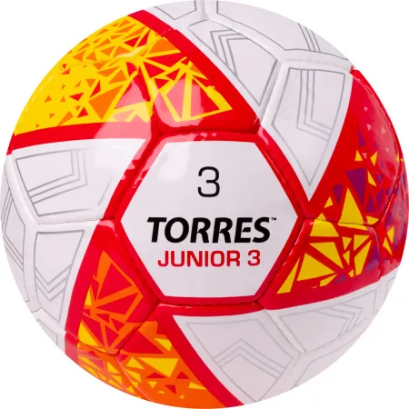 Мяч футб. TORRES Junior-3, F323803, р.3,глянц.ПУ, 4 сл, 32 п,руч.сш,бел-крас-жел за 2&nbsp;070.60 ₽ купить в Нижнем Тагиле