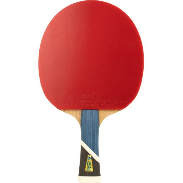 Ракетка для н/т DOUBLE FISH 5A+C, для продвин, ITTF Appr, накл. 2,1 мм, конич. ручка+ 2 мяча V40+мм за 2&nbsp;779.50 ₽ в Нижнем Тагиле