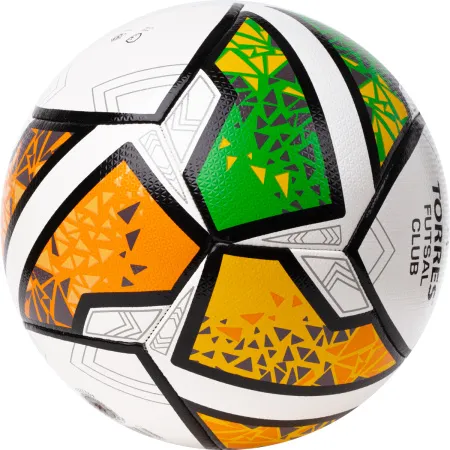 Мяч футзал. TORRES Futsal Club, FS323764, р.4, 10 пан. ПУ, 4 под. сл, гибрид. сш. бело-зел-оранж за 2&nbsp;264.40 ₽ купить в Нижнем Тагиле