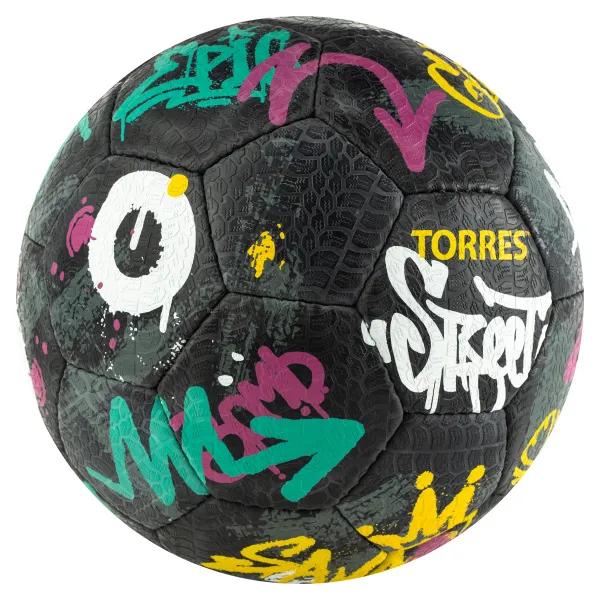 Мяч футб. TORRES Street, F023225, р.5, 32 пан.. рез., 4 подкл. слоя, руч. сшив., черно-мультиколор за 2&nbsp;713.20 ₽ в Нижнем Тагиле