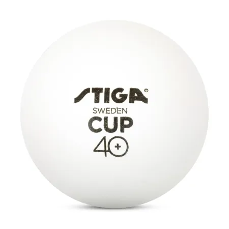 Мяч для наст. тенниса Stiga Cup ABS, 1110-2510-12, диам.40+мм, пластик, упак. 12 шт, белый за 1&nbsp;774.80 ₽ купить в Нижнем Тагиле