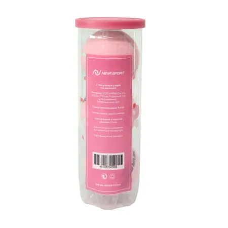 Мяч для падела NS Sakura, UAA2, уп.3 шт, сукно, нат.резина, розовый за 824.50 ₽ купить в Нижнем Тагиле