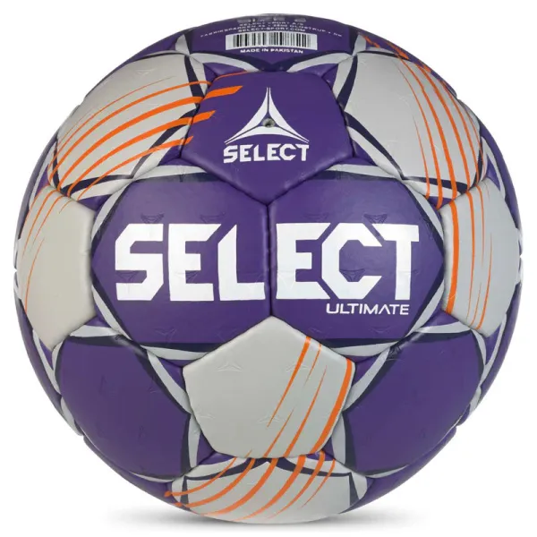 Мяч ганд. SELECT Ultimate Official EHF V24, 1612858999, Senior(р.3), EHF Appr, ПУ, руч.сш, фиол-сер за 15&nbsp;504 ₽ в Нижнем Тагиле