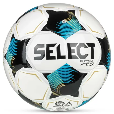 Мяч футзал. SELECT Futsal Attack V26, 1073471009, р.4, 32п, ПУ, руч.сш, бело-сине-черный за 5&nbsp;295.50 ₽ купить в Нижнем Тагиле