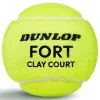 Мяч теннисный Dunlop Fort Clay Court 4B, 601613, уп.4 шт,одобр.ITF и FFT,сукно,нат.резина,желтый за 1&nbsp;812.20 ₽ купить в Нижнем Тагиле