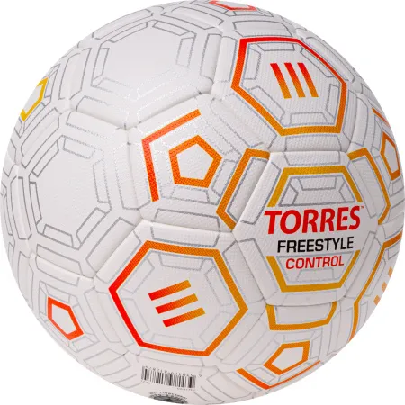 Мяч футб. TORRES Freestyle Control, F3231765, р.5, 32 п.,PU-Microfi, термосшив., бело-оран-сереб за 3&nbsp;464.60 ₽ купить в Нижнем Тагиле