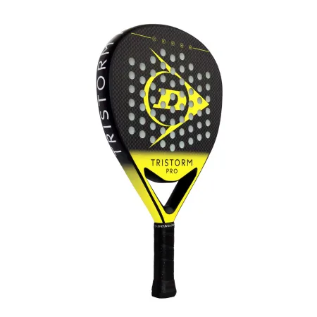 Ракетка для падела Dunlop Tristorm Pro, 10359946, для опытных игроков, графит, черно-желтый за 19&nbsp;643.50 ₽ купить в Нижнем Тагиле