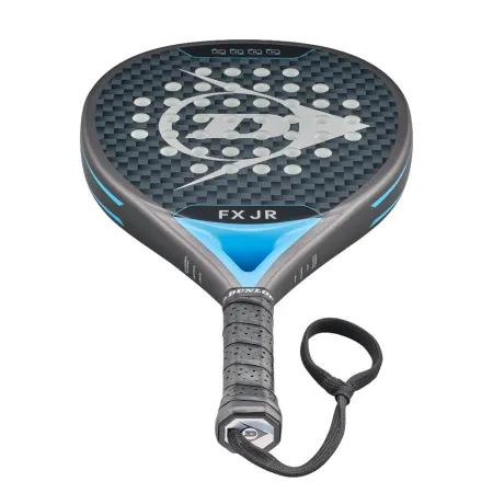 Ракетка для падела Dunlop FX Jr, 10370738, для юниоров, гибрид, графит, черно-голубой за 11&nbsp;019.40 ₽ купить в Нижнем Тагиле