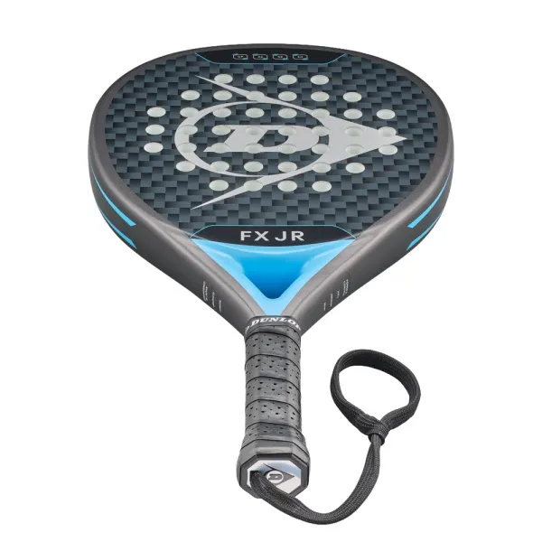 Ракетка для падела Dunlop FX Jr, 10370738, для юниоров, гибрид, графит, черно-голубой за 11&nbsp;019.40 ₽ в Нижнем Тагиле