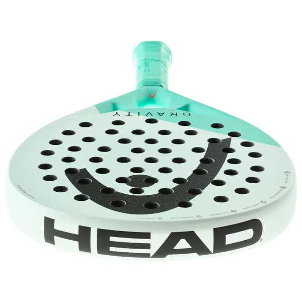 Ракетка для падела HEAD Gravity Motion, 224014, для продвинутых игроков, карбон, бело-бирюзовый за 23&nbsp;604.50 ₽ в Нижнем Тагиле