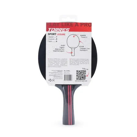 Ракетка для н/т TORRES Sport 1*, TT23005 для любителей, накладка 1,5 мм, конич. ручка за 991.10 ₽ купить в Нижнем Тагиле