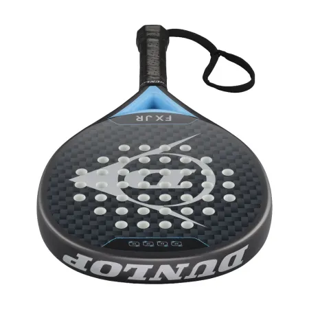 Ракетка для падела Dunlop FX Jr, 10370738, для юниоров, гибрид, графит, черно-голубой за 11&nbsp;019.40 ₽ купить в Нижнем Тагиле