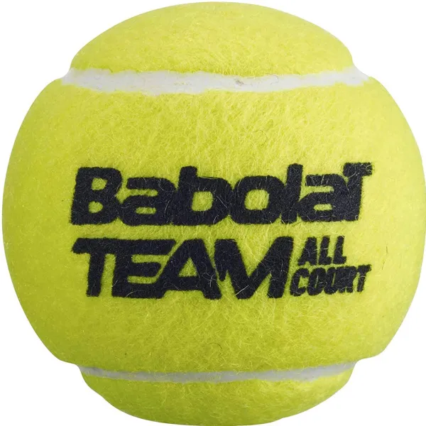 Мяч теннисный BABOLAT Team All Court,502081, уп.4 шт,одобр.ITF, сукно, нат.резина,желтый за 2&nbsp;385.10 ₽ в Нижнем Тагиле