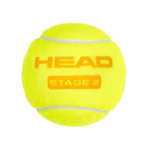 Мяч теннисный детский HEAD Stage 2 Orange, 578423,уп.3 шт, фетр,нат.резина,желто-оранжевый за 836.40 ₽ в Нижнем Тагиле