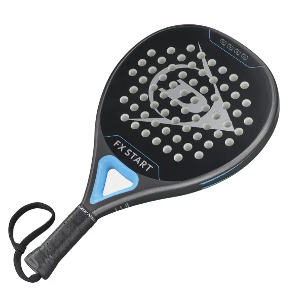 Ракетка для падела Dunlop FX Start, 10370737, для начинающих, гибрид, графит, черно-синий за 13&nbsp;175 ₽ в Нижнем Тагиле