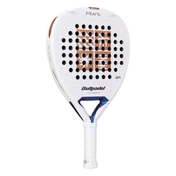 Ракетка для падела BULLPADEL Pearl 27, 497249, для проф-в, стекловолокно,карбон, бело-золотистый за 44&nbsp;319 ₽ в Нижнем Тагиле