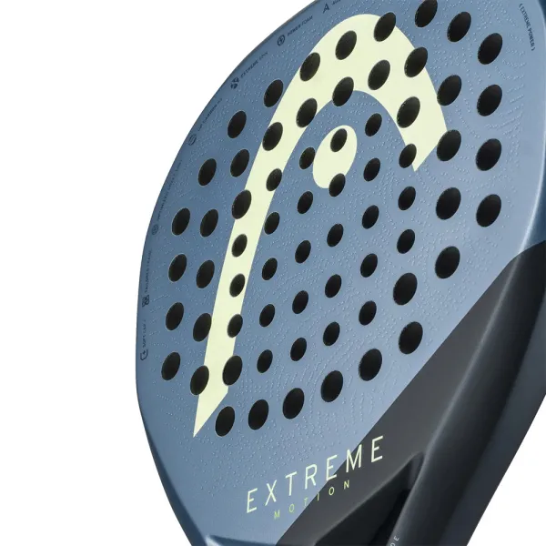 Ракетка для падела HEAD Extreme Motion, 223135, для профессионалов, углеродное волокно, темно-синий за 26&nbsp;894 ₽ в Нижнем Тагиле