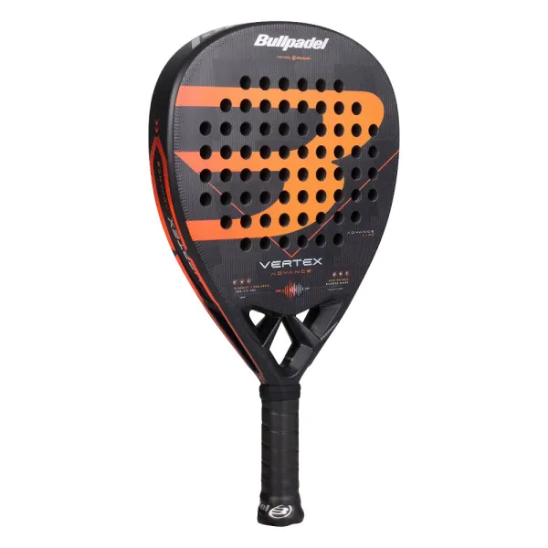 Ракетка для падела BULLPADEL Vertex Advance, 494414, для проф. и любителей, карбон, черно-оранжевый за 21&nbsp;559.40 ₽ в Нижнем Тагиле