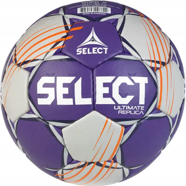 Мяч ганд. SELECT Ultimate Official EHF V24, 1612858999, Senior(р.3), EHF Appr, ПУ, руч.сш, фиол-сер за 15&nbsp;504 ₽ в Нижнем Тагиле