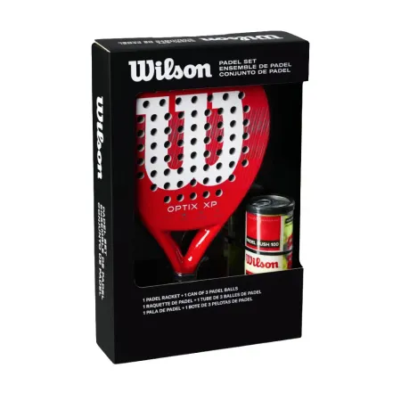 Набор для падела WILSON Optix XP Padel KIT, WR202110U2, ракетка + 3мяча, красный за 20&nbsp;362.60 ₽ купить в Нижнем Тагиле